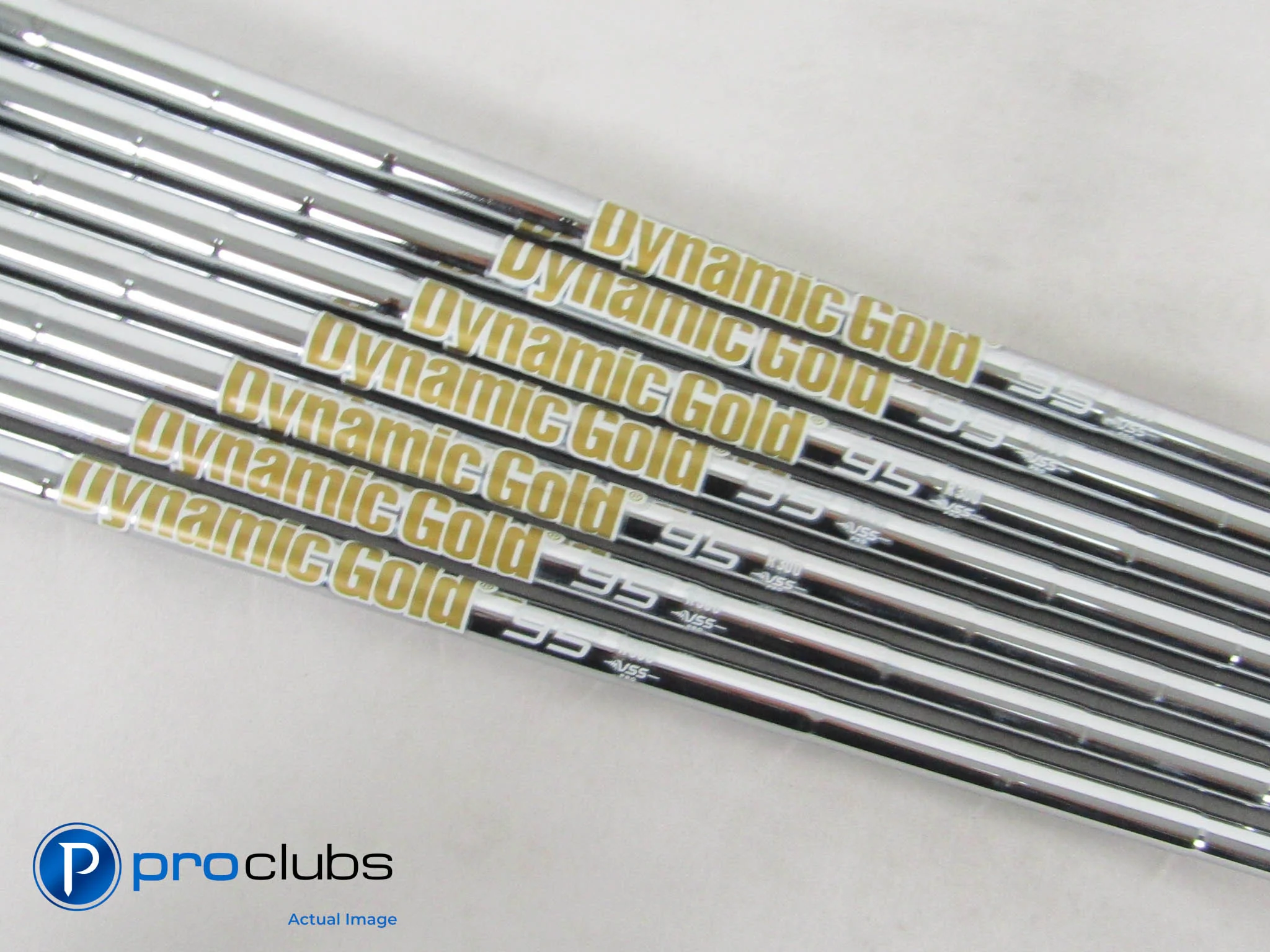 7pc New Dynamic Gold 95 R300 Regular Iron Shaft Set 3 - 9 Iron .355" Tip #511761