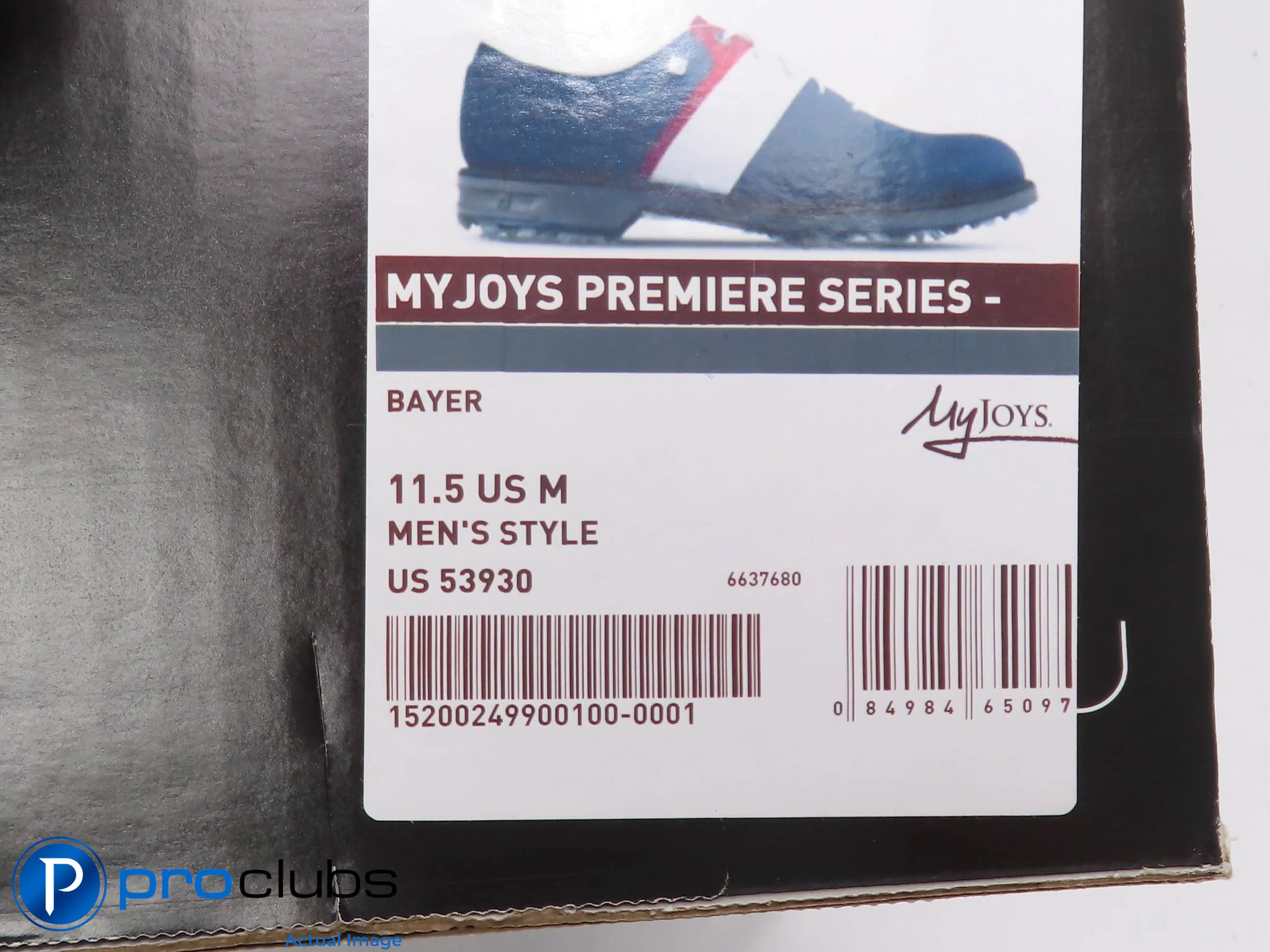 New Footjoy My Joys Premier Size 11.5 Men's Golf Shoes - Blue/Red/White 511563 - Image 4