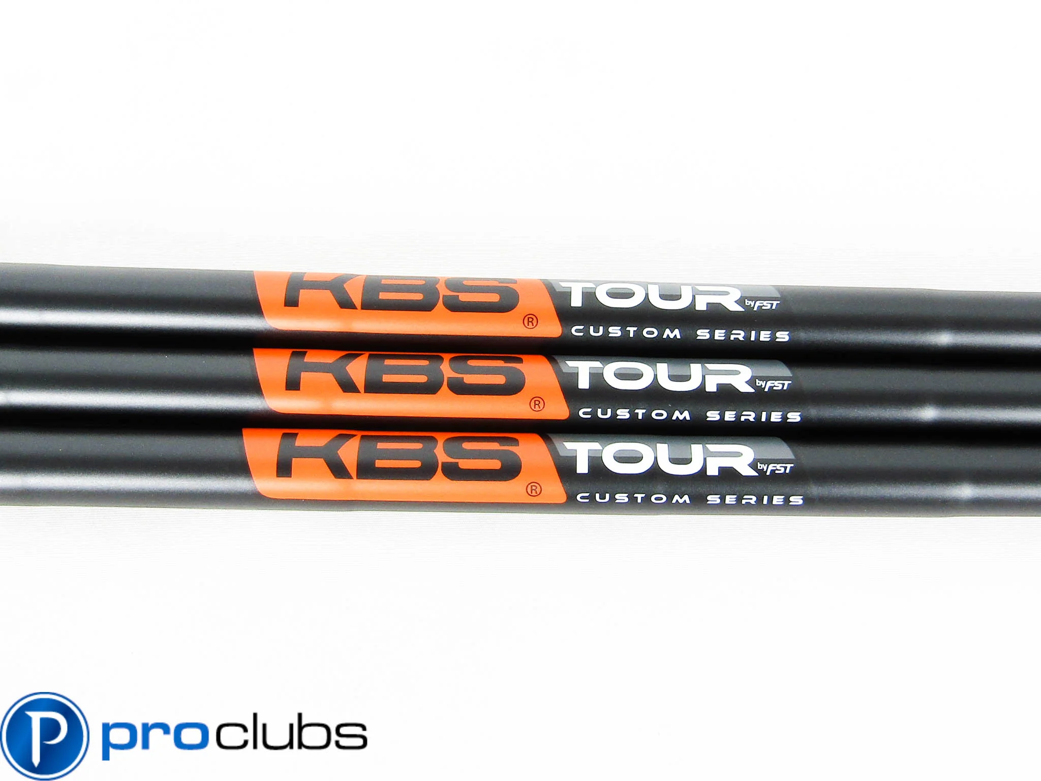 3pc NEW KBS TOUR CUSTOM SERIES MATTE BLACK / ORANGE 120 STIFF FLEX WEDGE SHAFTS