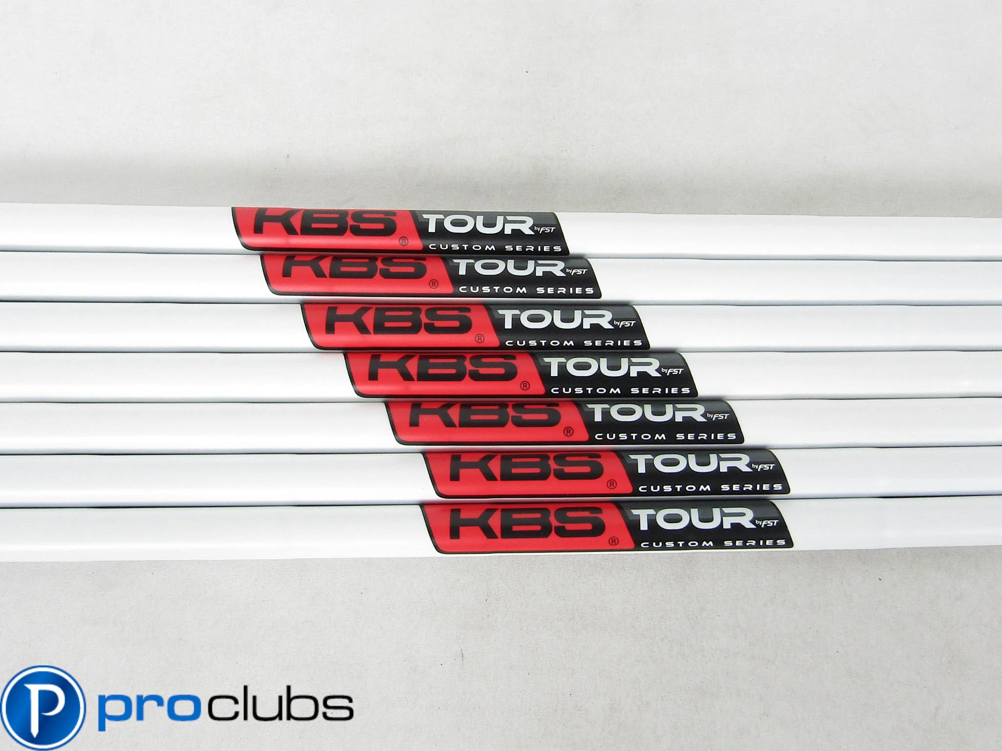 NEW KBS TOUR CUSTOM "MATTE WHITE" 130 X-FLEX STEEL IRON SHAFTS 4-PW .355 #510799