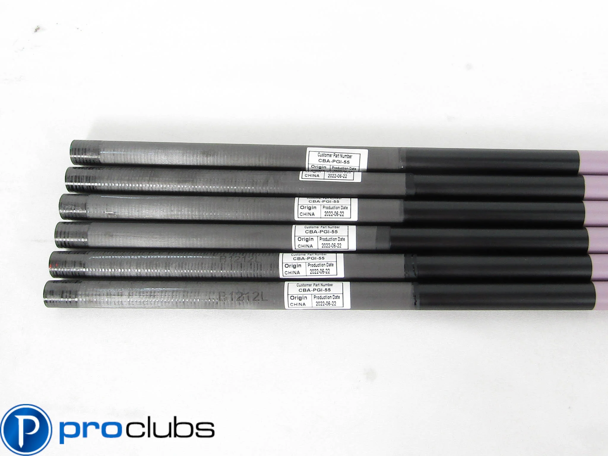 6pc NEW KBS PGI 55 LADIES FLEX GRAPHITE IRON SHAFTS .370 #507972 - Image 2