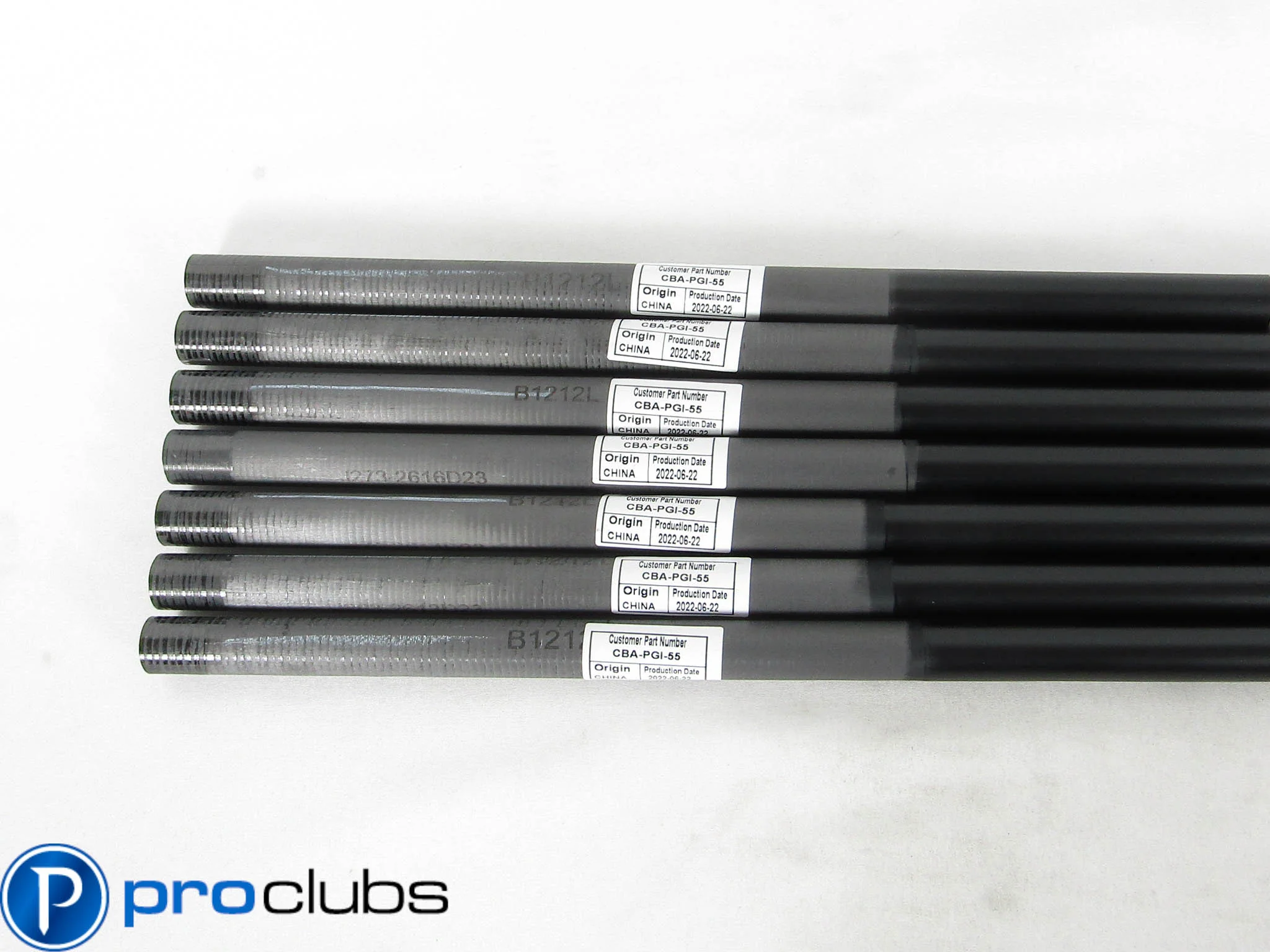 7pc NEW KBS PGI 55 LADIES FLEX GRAPHITE IRON SHAFTS .370 #508394 - Image 2