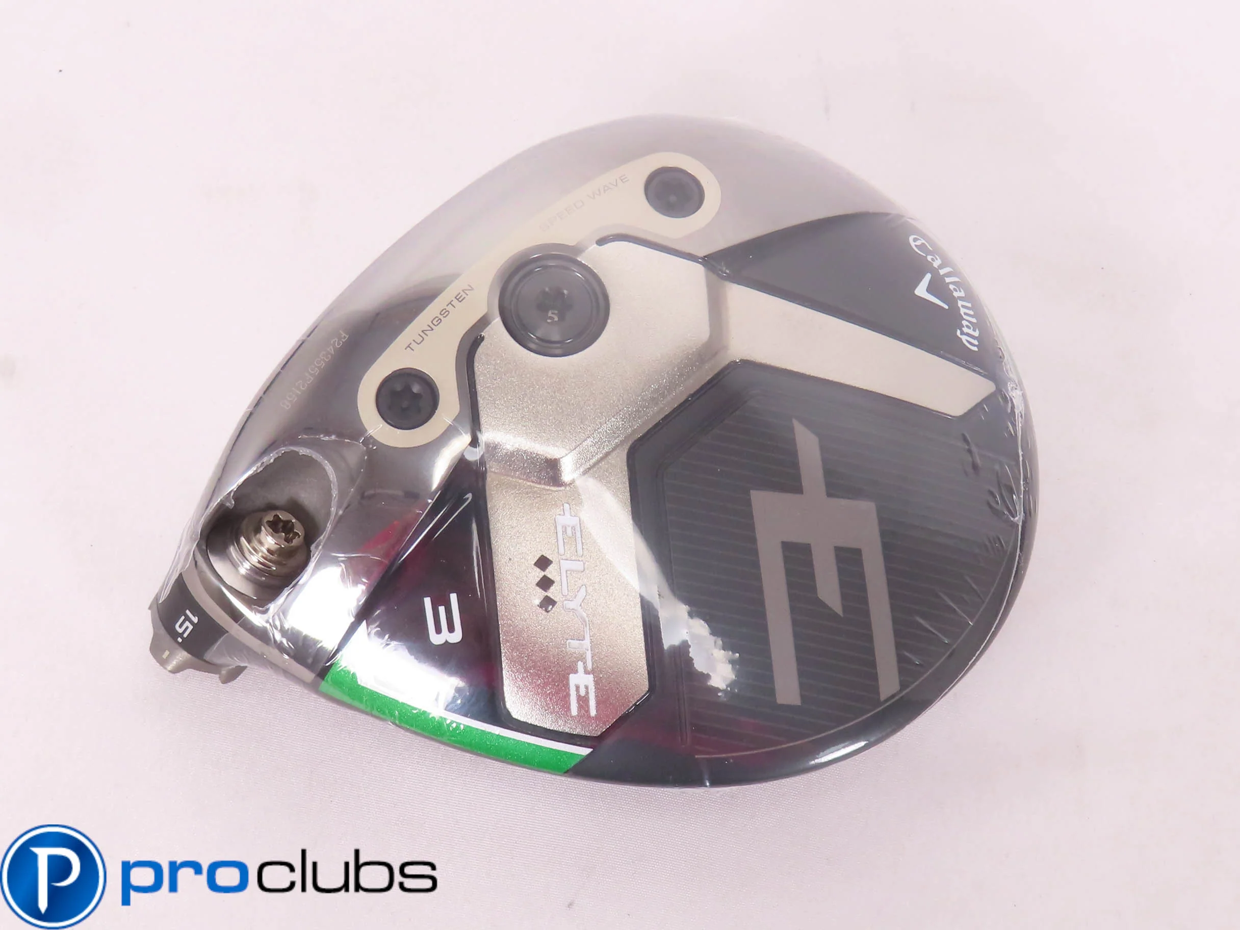 New! Left Handed Callaway ELYTE Triple Diamond 15* 3 Wood - Head Only - 473803