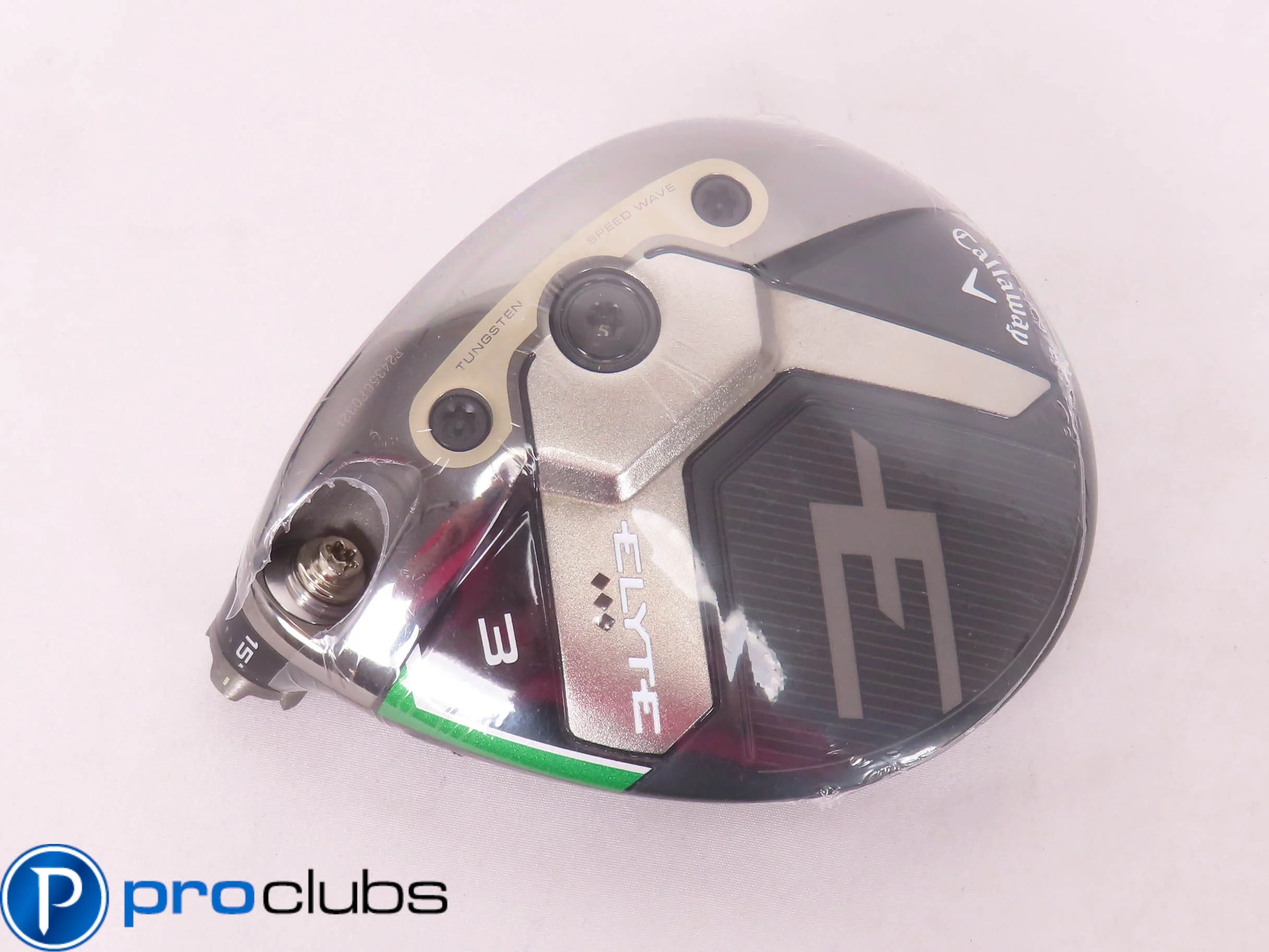 New! Left Handed Callaway ELYTE Triple Diamond 15* 3 Wood - Head Only - 474268