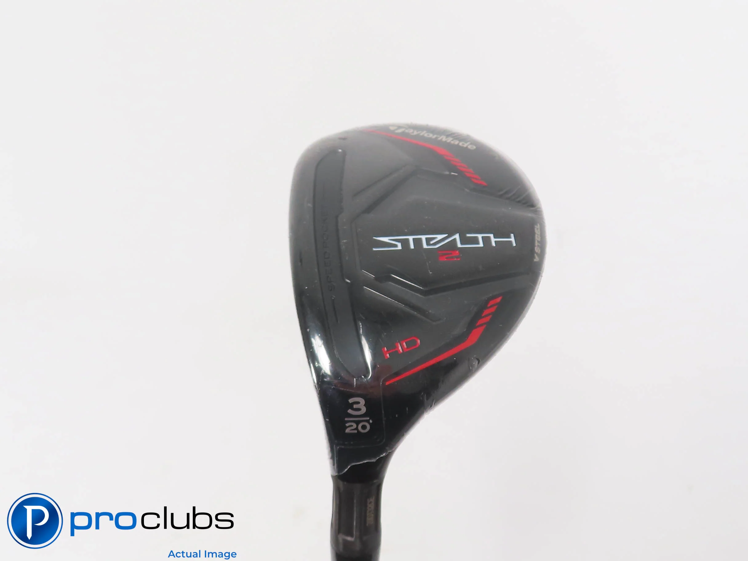 New! Left Handed TaylorMade Stealth2 HD 20* 3 Hybrid - Fuji Pro 2.0 Reg - 472189