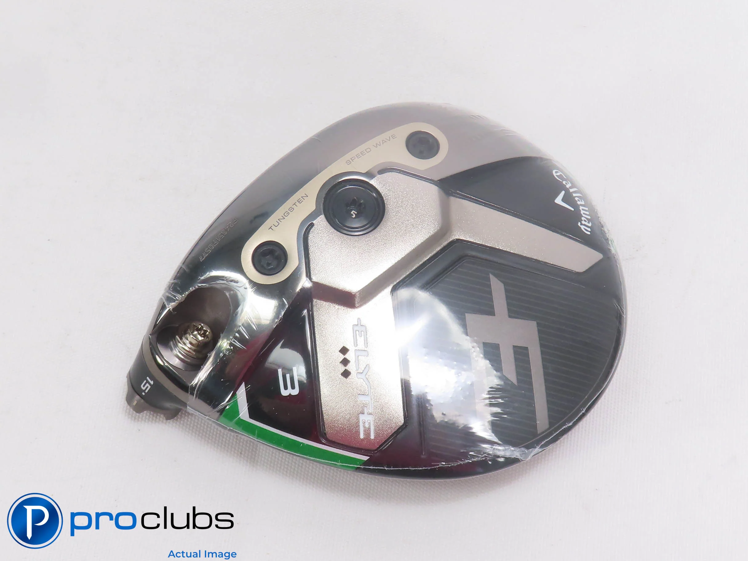 New! Left Handed Callaway ELYTE Triple Diamond 15* 3 Wood - Head Only - 501012