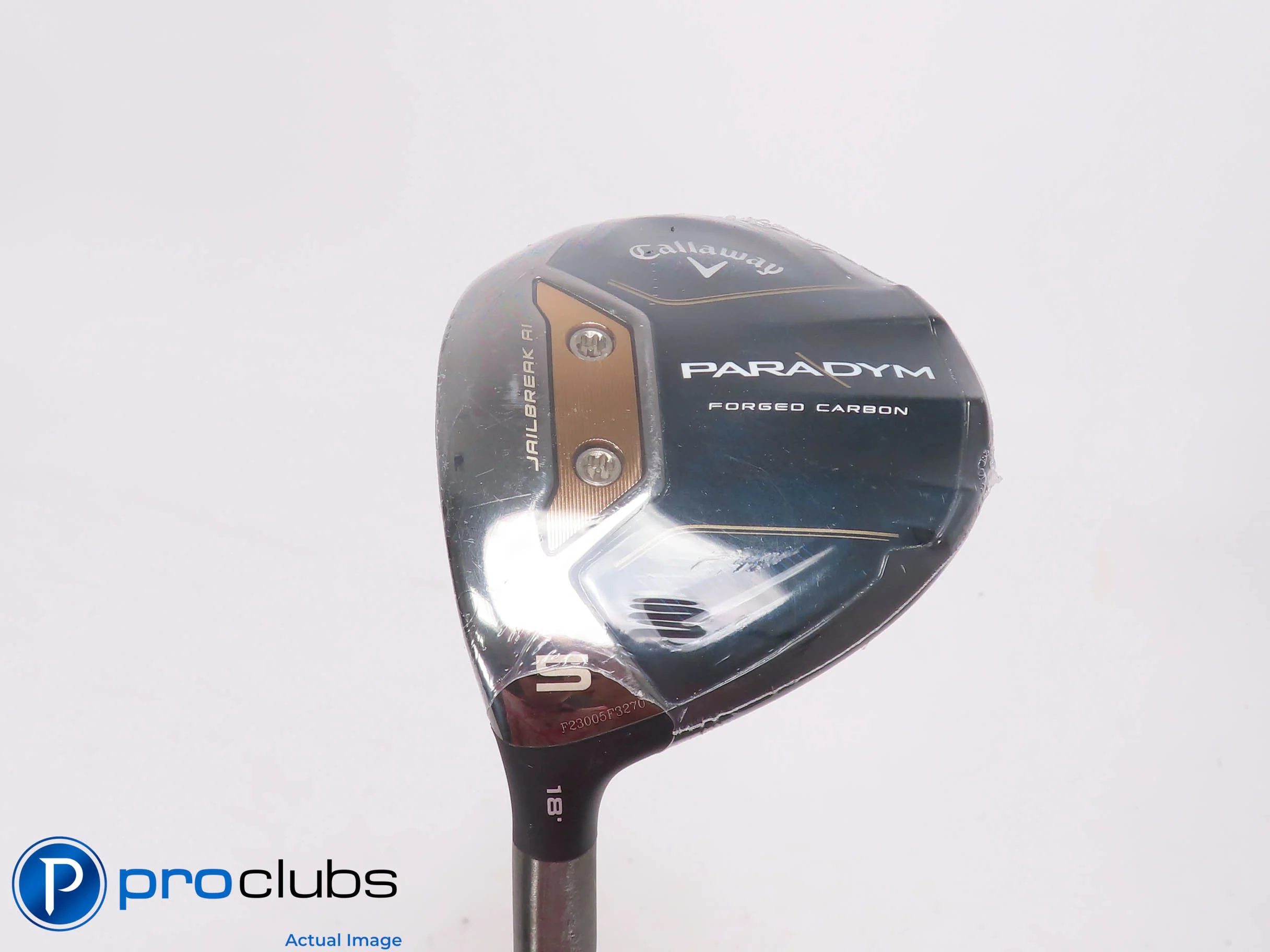 New! Left Handed Callaway Paradym 18* 5 Wood - UST Helium 5F3 Regular - 509797