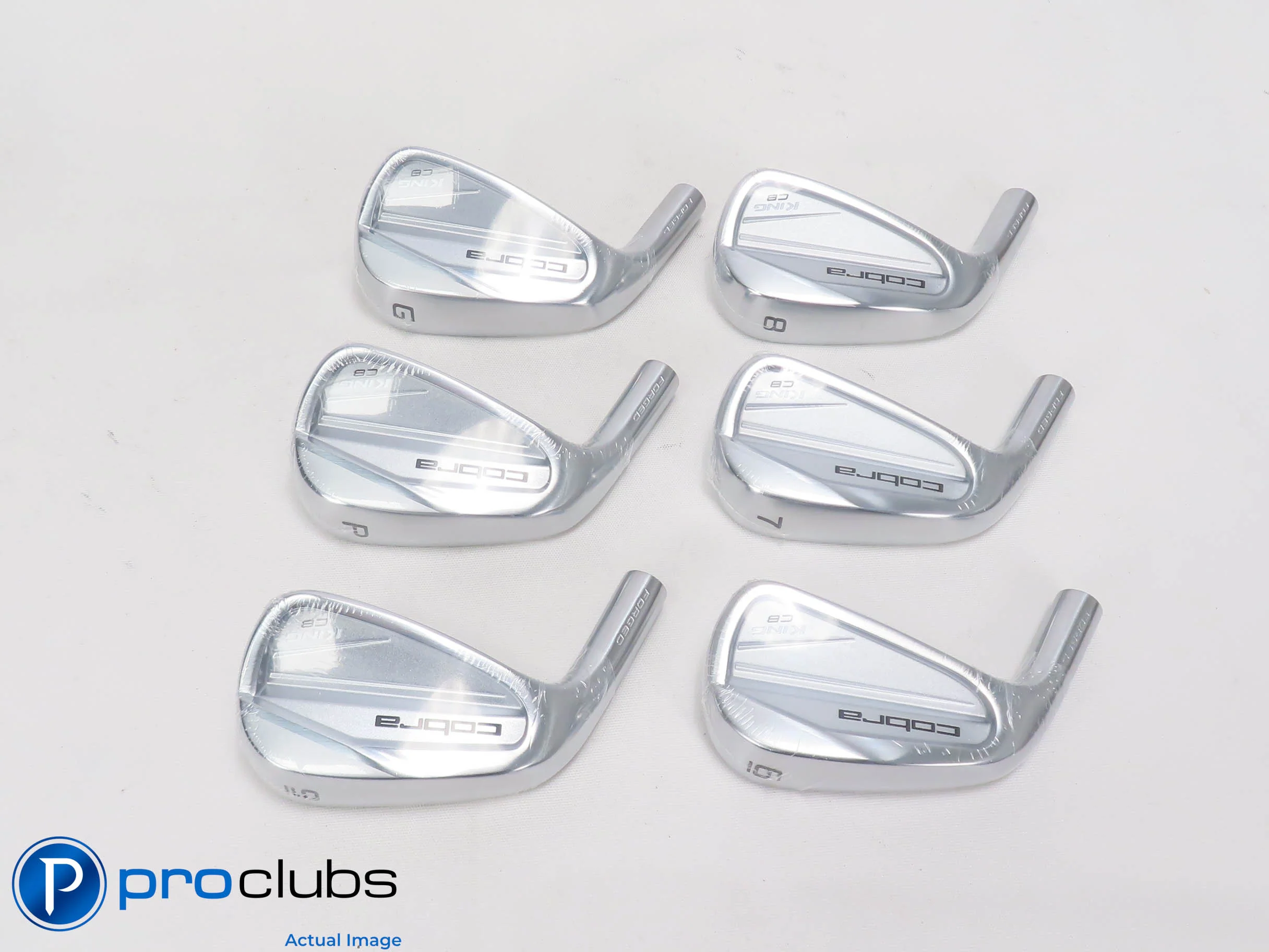 New! Left Handed Cobra '23 King CB 6-PW, GW Iron Set - Heads Only - 508179