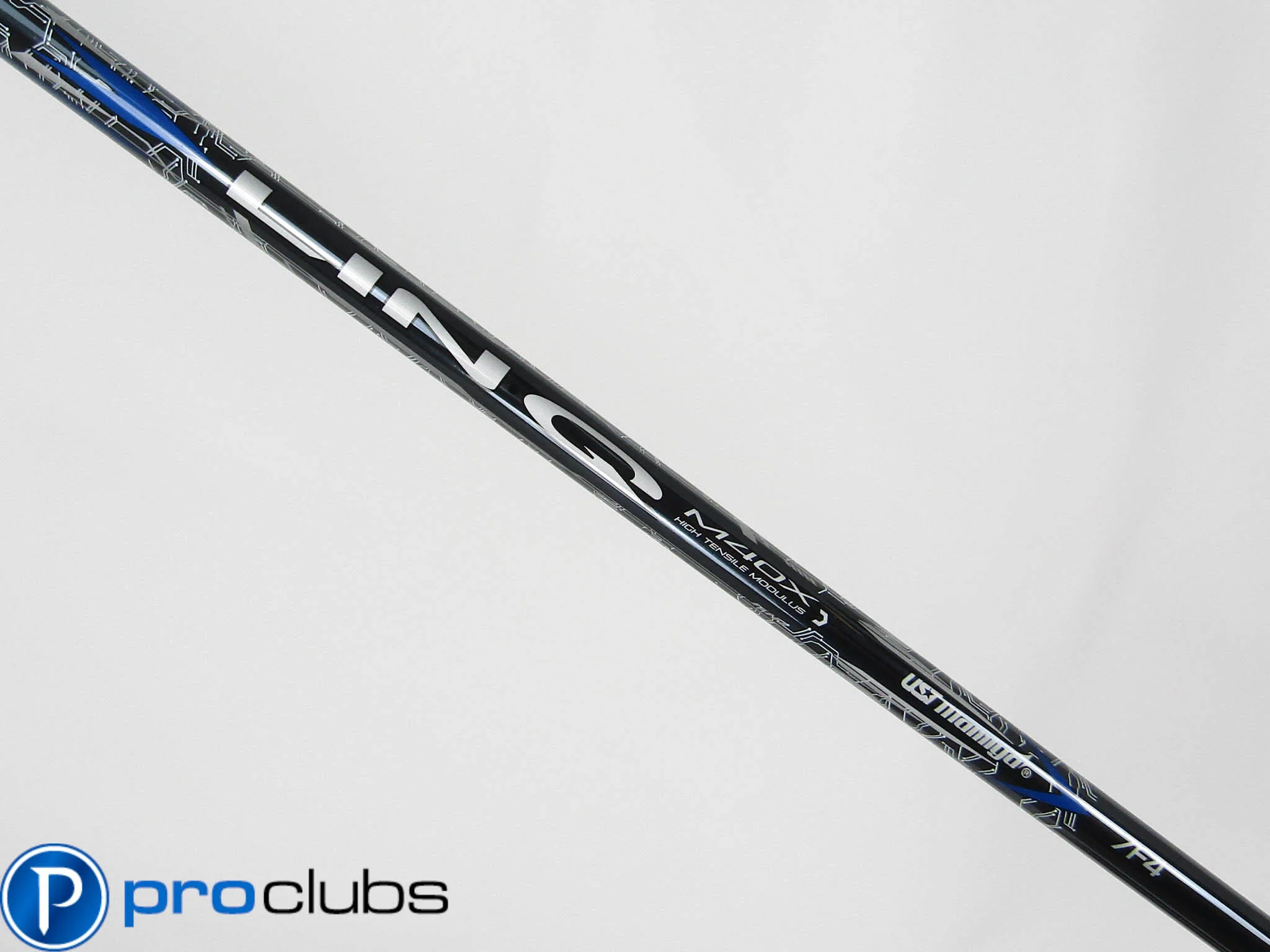 NEW UST MAMIYA LIN-Q BLUE M40X 7 F4 STIFF FLEX DRIVER SHAFT w/Cobra Tip (-1")