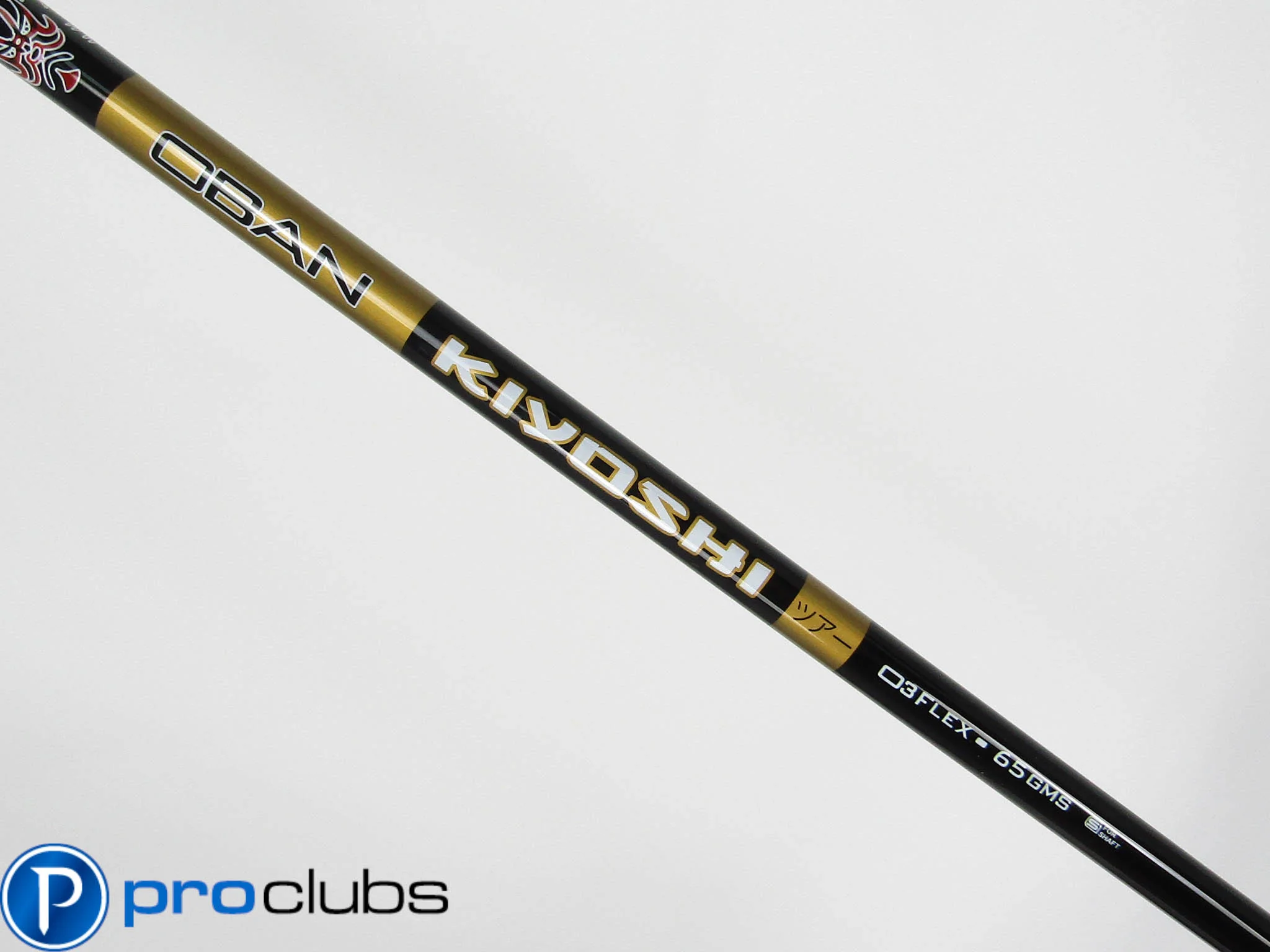 NEW OBAN KIYOSHI BLACK 65 03 REGULAR FLEX DRIVER SHAFT #511433