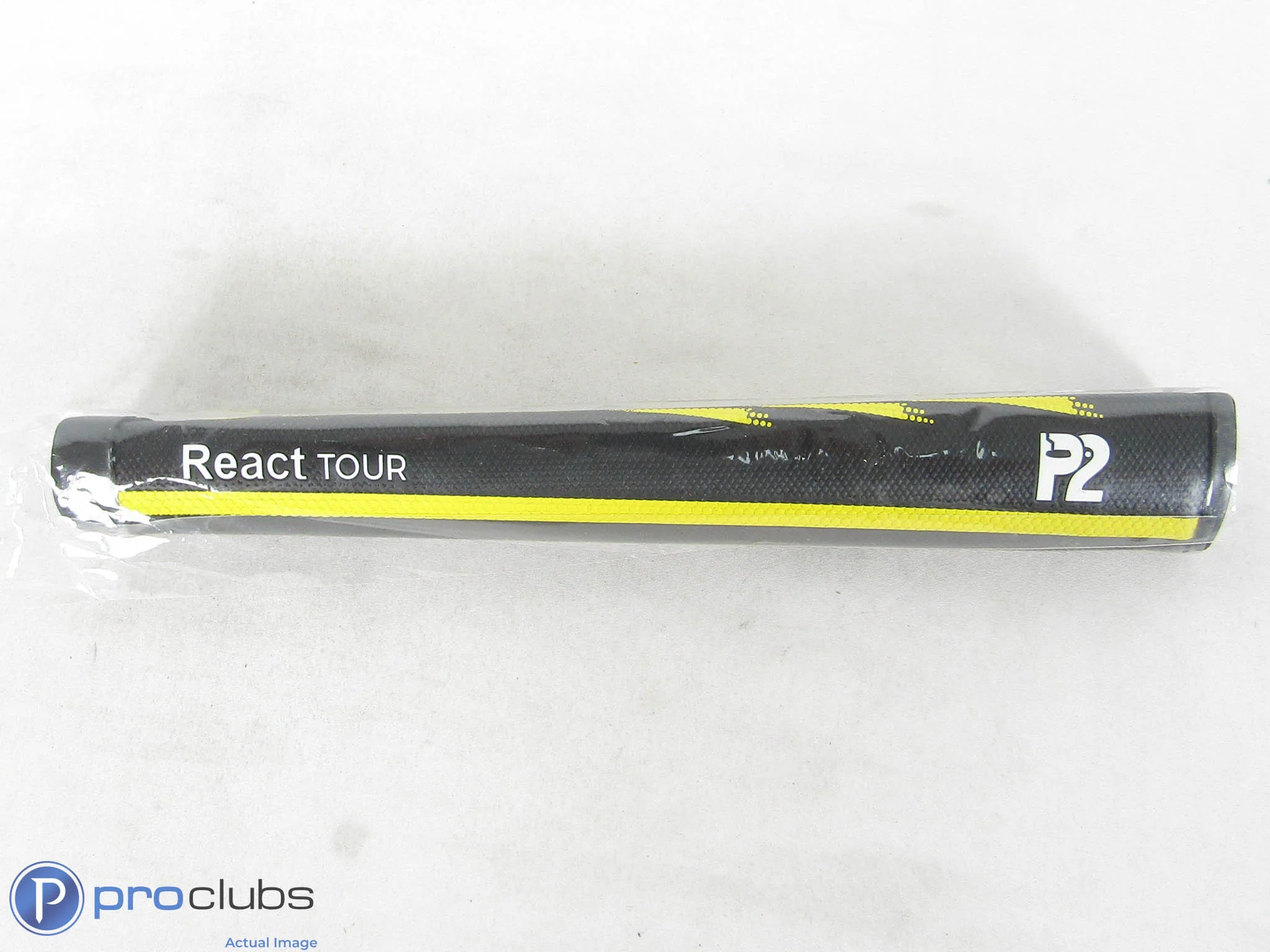 New! P2 Black/Yellow React Tour Putter Grip - 508980