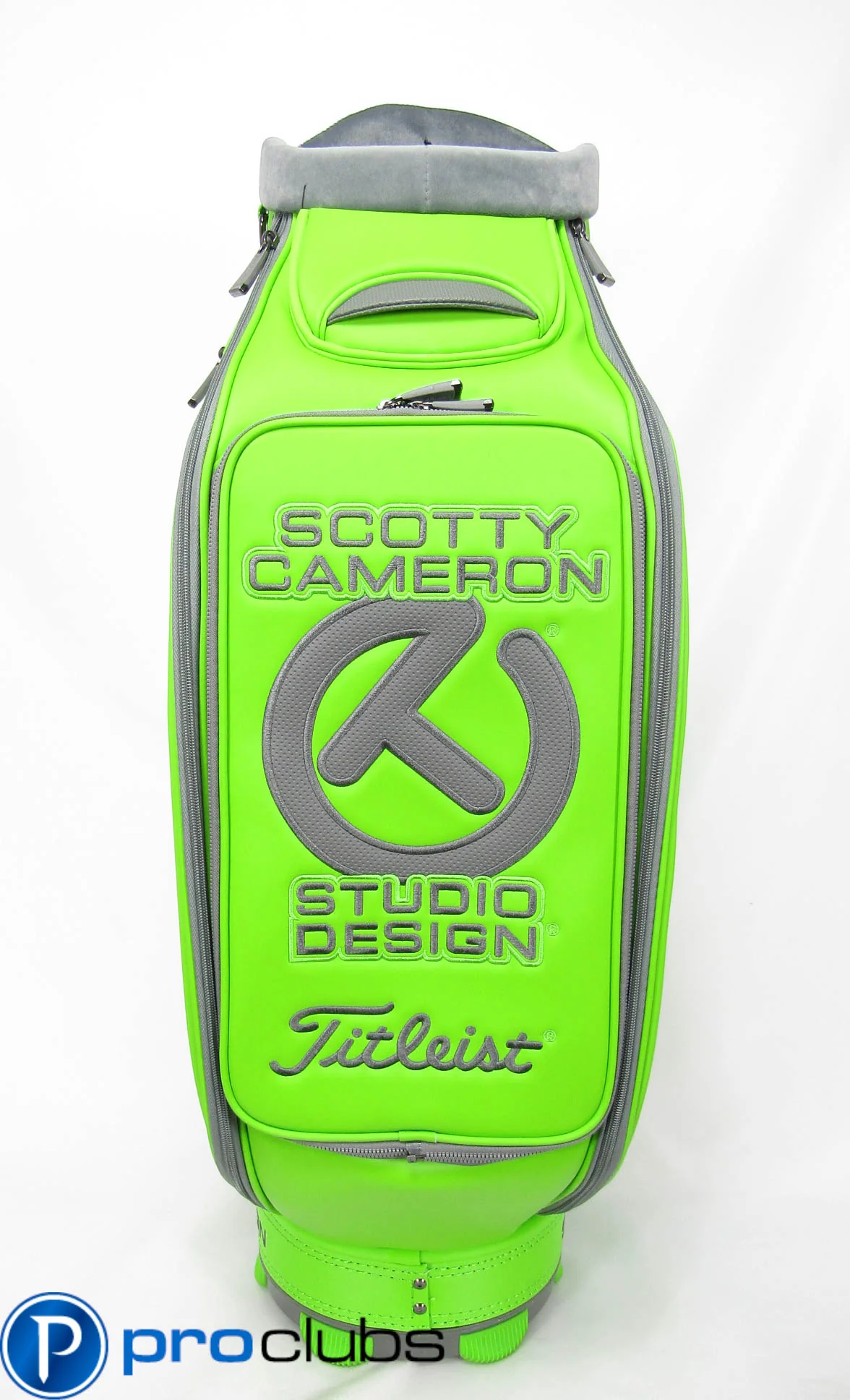 NEW SCOTTY CAMERON '2014 CIRCLE-T LIME GREEN TOUR STAFF BAG #452384 - Image 3