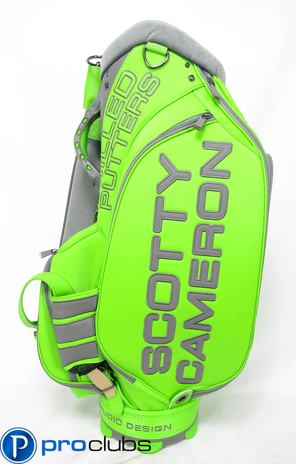 NEW SCOTTY CAMERON '2014 CIRCLE-T LIME GREEN TOUR STAFF BAG #452384 - Image 4