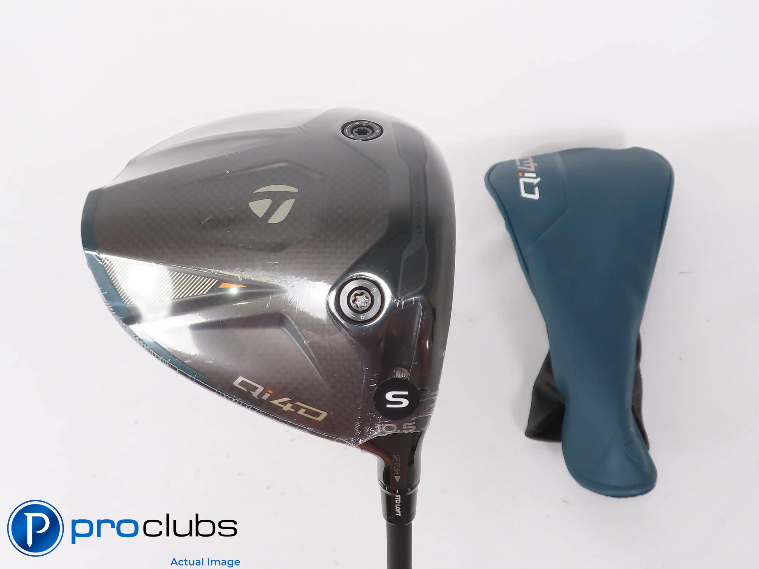 New! TaylorMade Qi4D 10.5* Driver w/ HC - TM REAX Blue 50g Stiff Flex - 512185