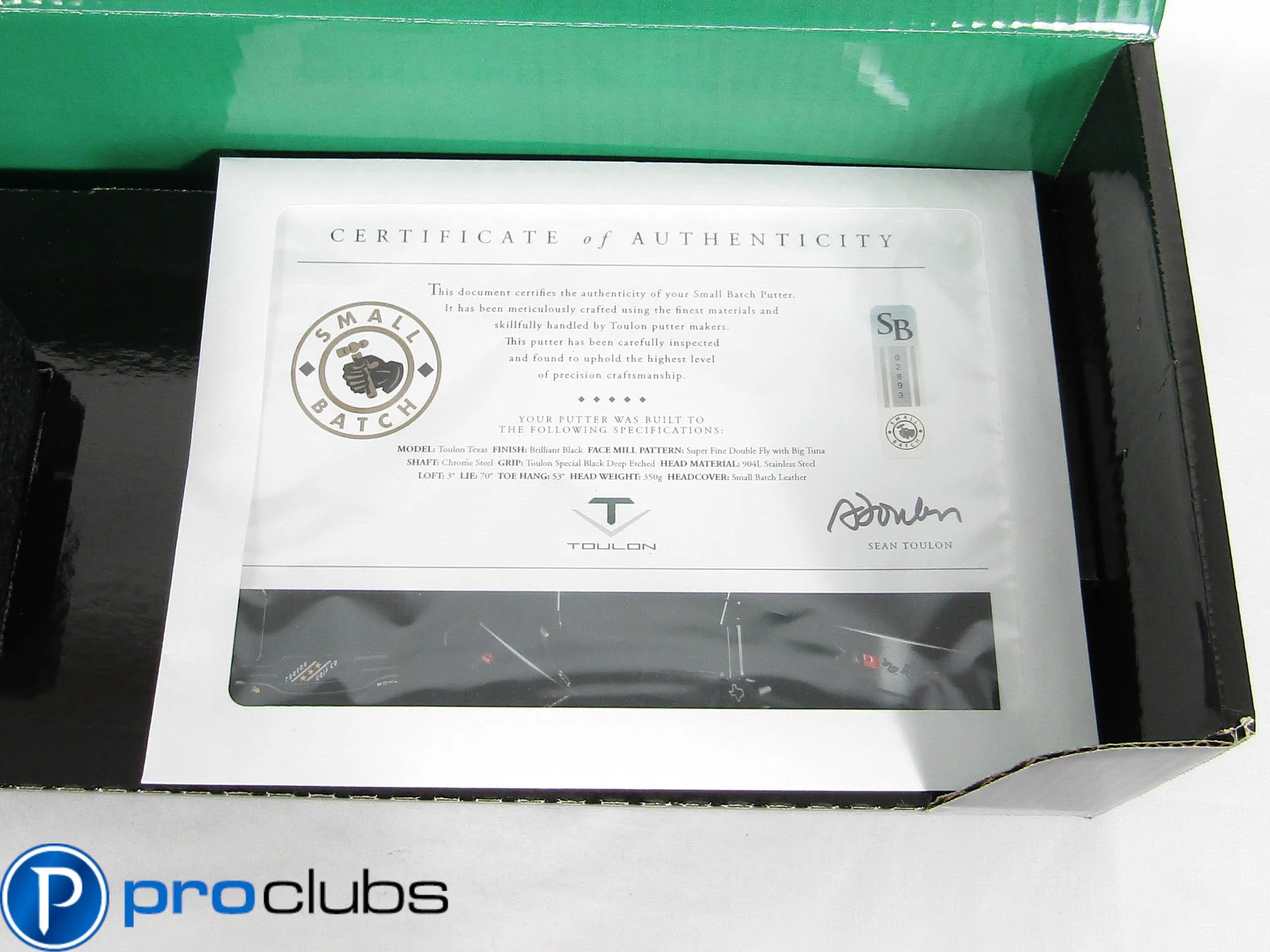 NEW TOULON SMALL BATCH TEXAS LIMITED RUN PUTTER w/ORIGINAL BOX #441821 - Image 7