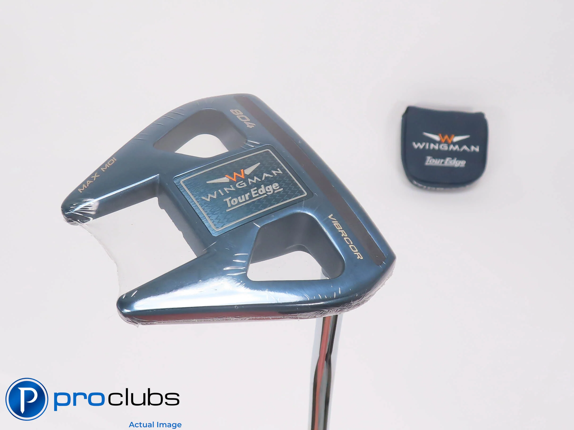 NEW Tour Edge WINGMAN 804 Single Bend 35" Putter w/Cover 510086