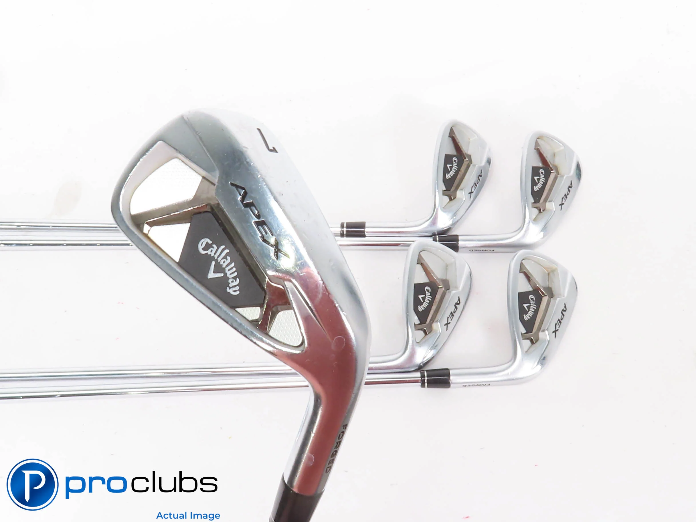 CALLAWAY '2021 APEX IRONS 7-PW,AW Steel Elevate 95 Regular Flex #435772