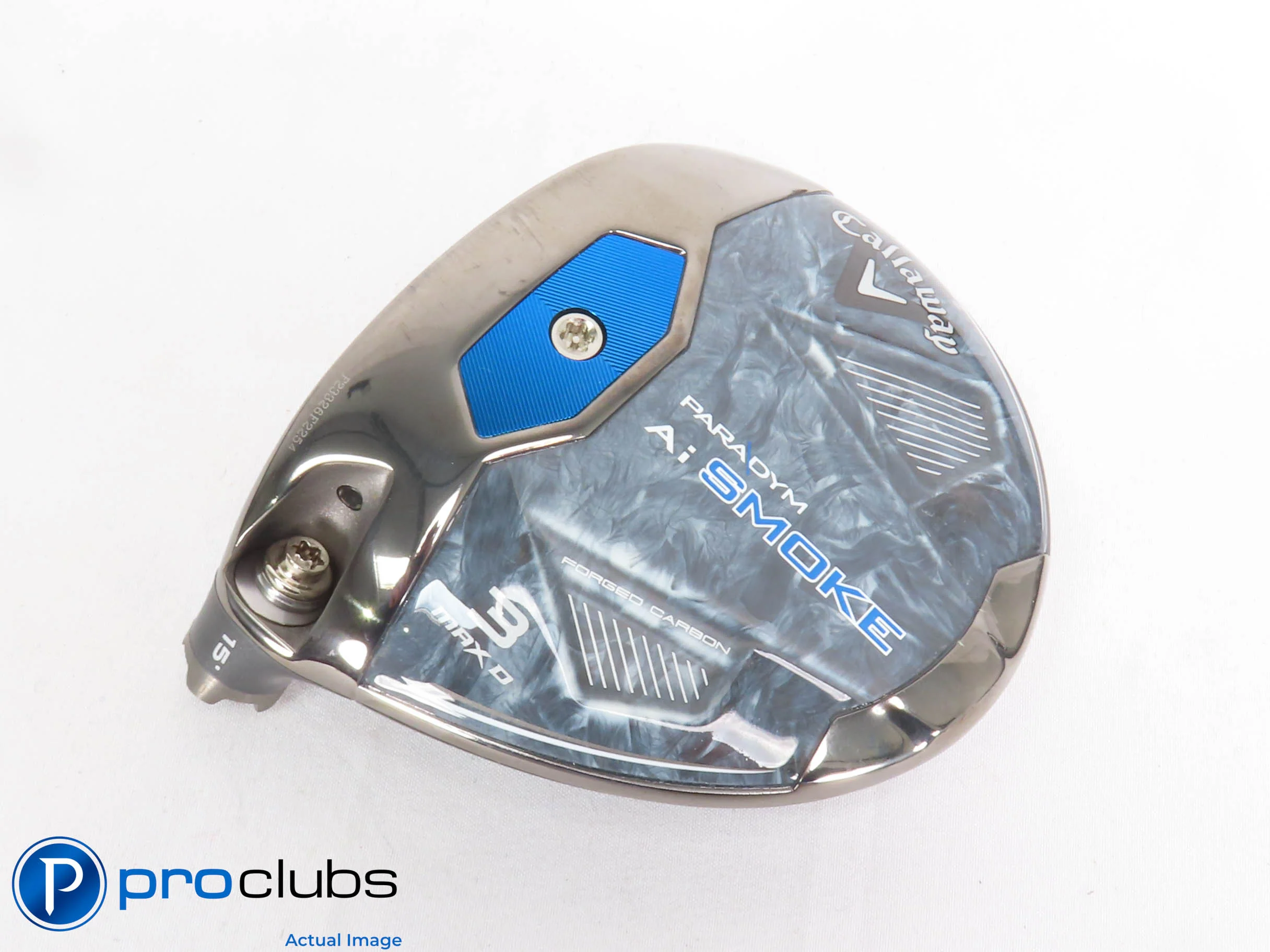 Nice! Left Handed Callaway PARADYM Ai Smoke MAX D 15* 3 Wood - Head Only 430619