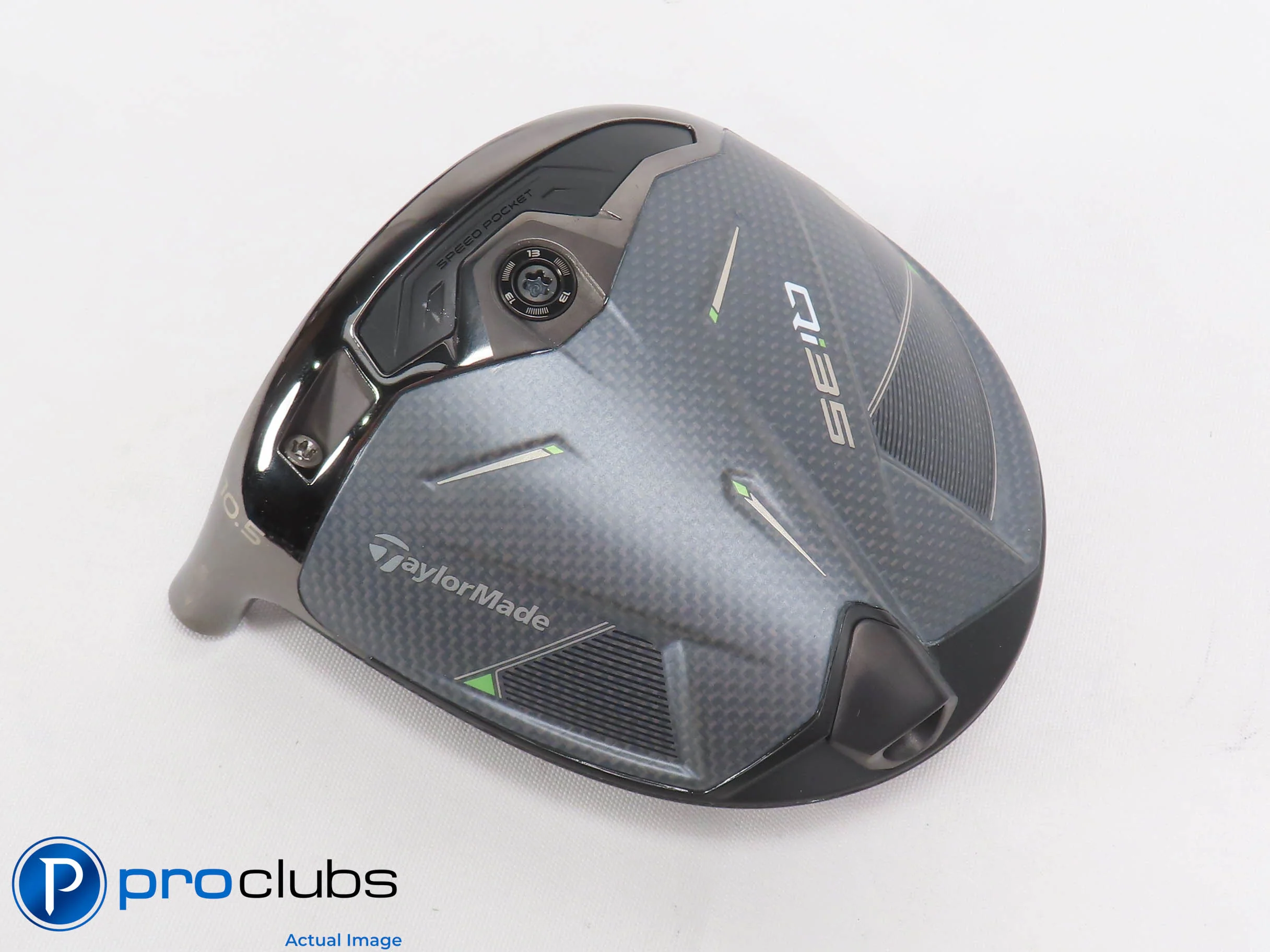 Nice Left Handed TaylorMade Qi35 10.5* Driver HEAD ONLY 471517