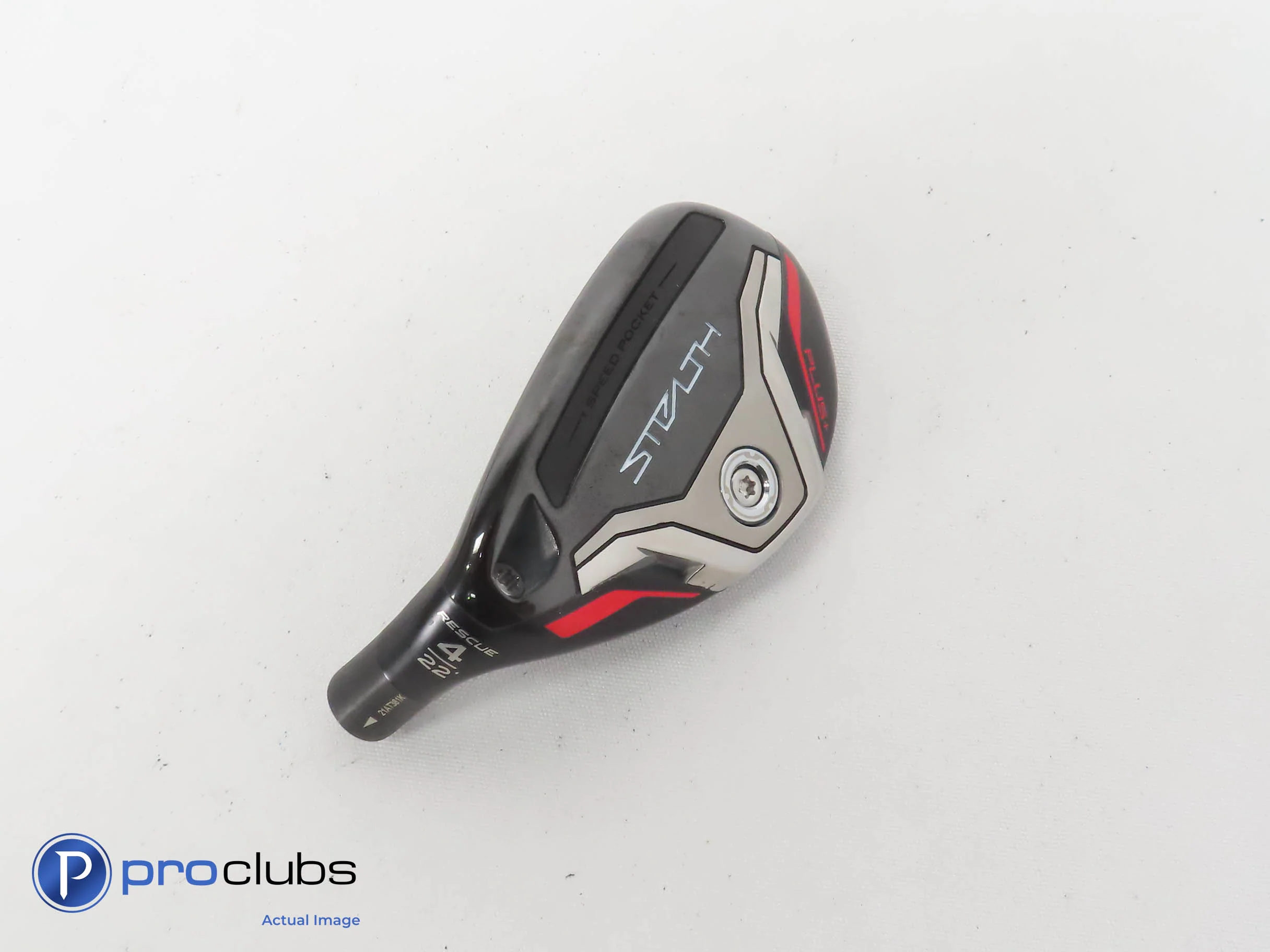 Nice! Left Handed TaylorMade Stealth Plus+ Rescue 22* 4 Hybrid -Head Only 343374