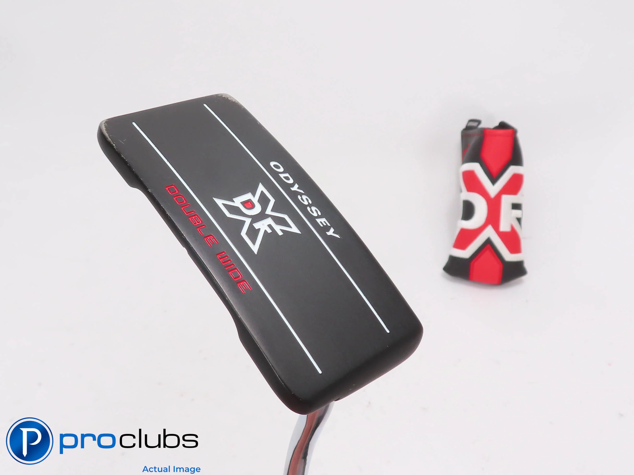 Nice Odyssey DFX DOUBLE WIDE Double Bend 34" Putter w/Cover 512230