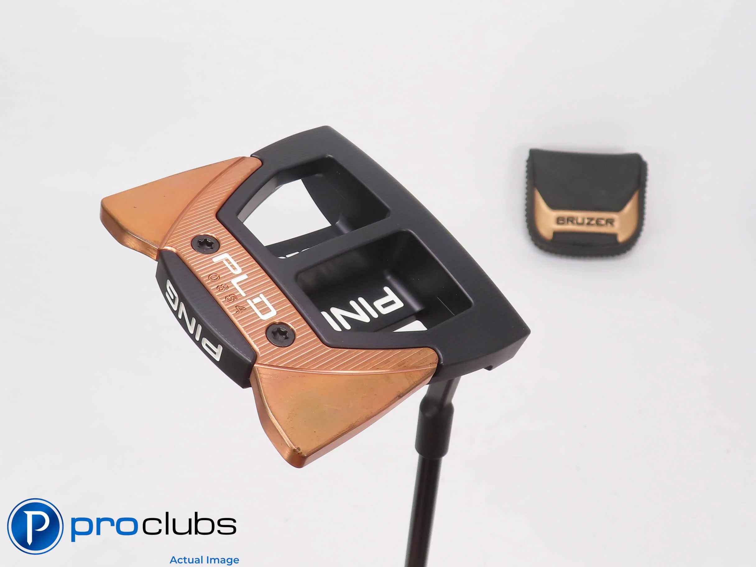 Limited Edition! Ping PLD BRUZER #854/1000 35" Putter w/Cover Slight Arc 504856