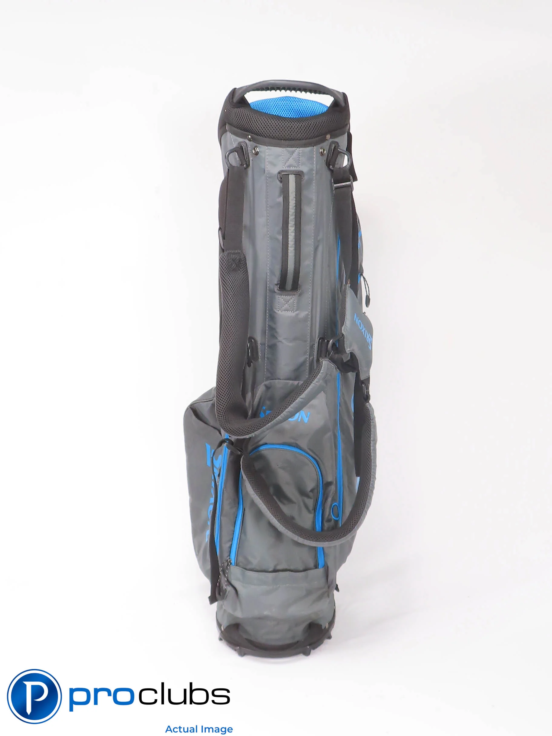 Nice Srixon Ultra Light Carry / Stand Bag w/Rainhood - Gray / Blue 511086 - Image 3