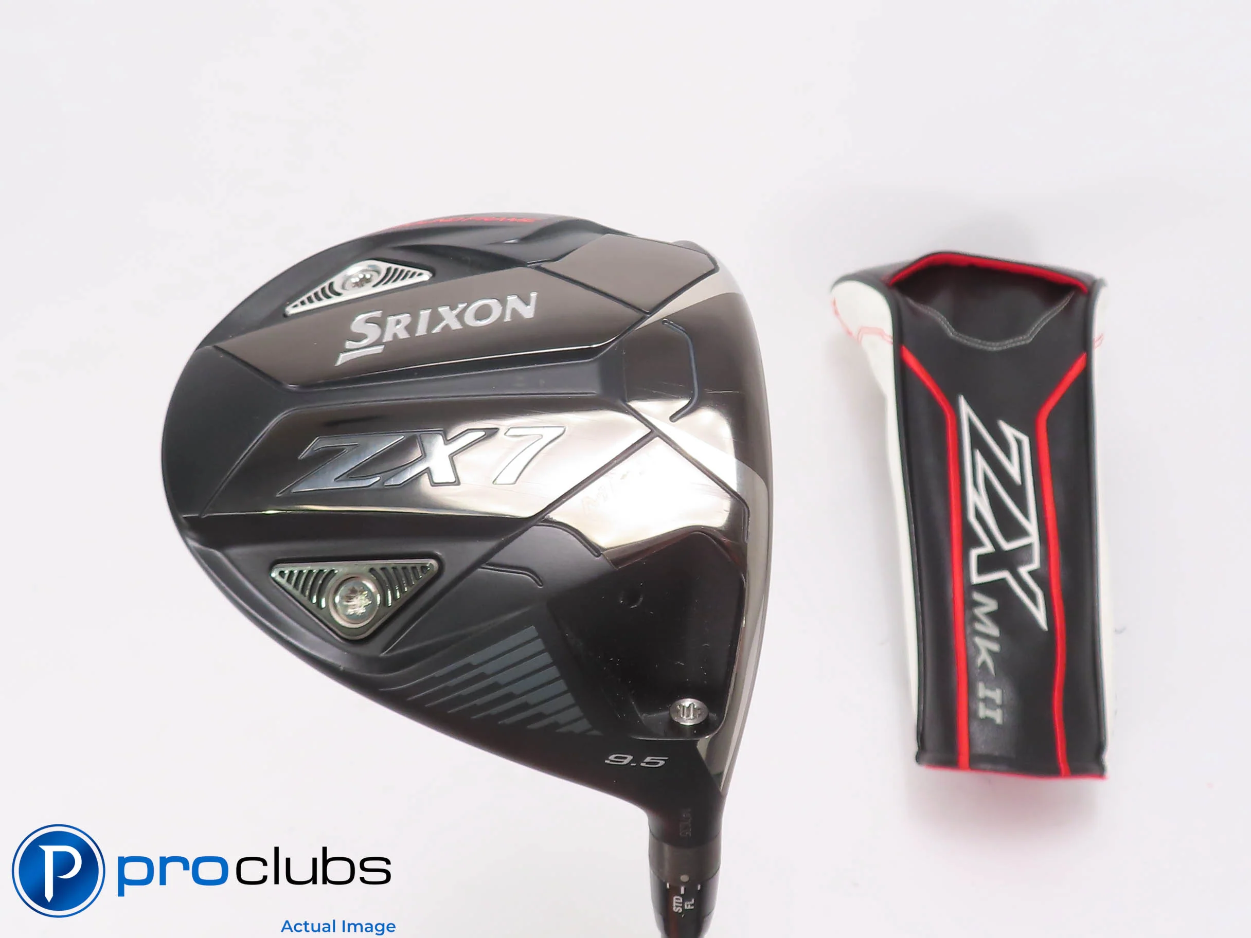 Nice Srixon ZX7 MKII 9.5* Driver w/Cover HZRDUS RDX Red 60g Regular Flex 510446