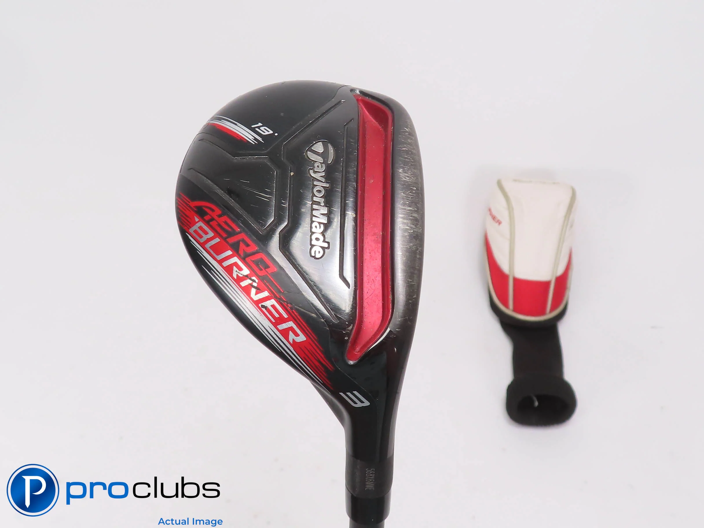 TaylorMade Aeroburner Black 19* 3 Hybrid w/Cover - Matrix 70 Stiff Flex 512050