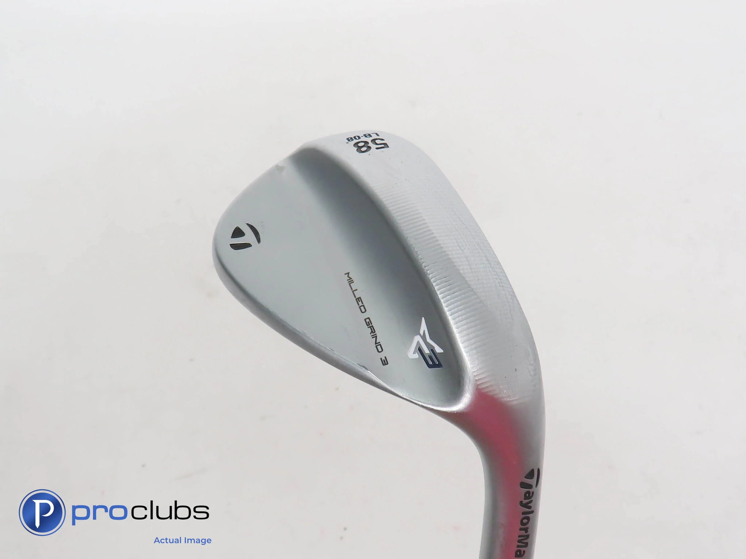 TaylorMade Milled Grind 3 Chrome LB 58*(8*) Wedge - DG Tour Issue S200 - 358521