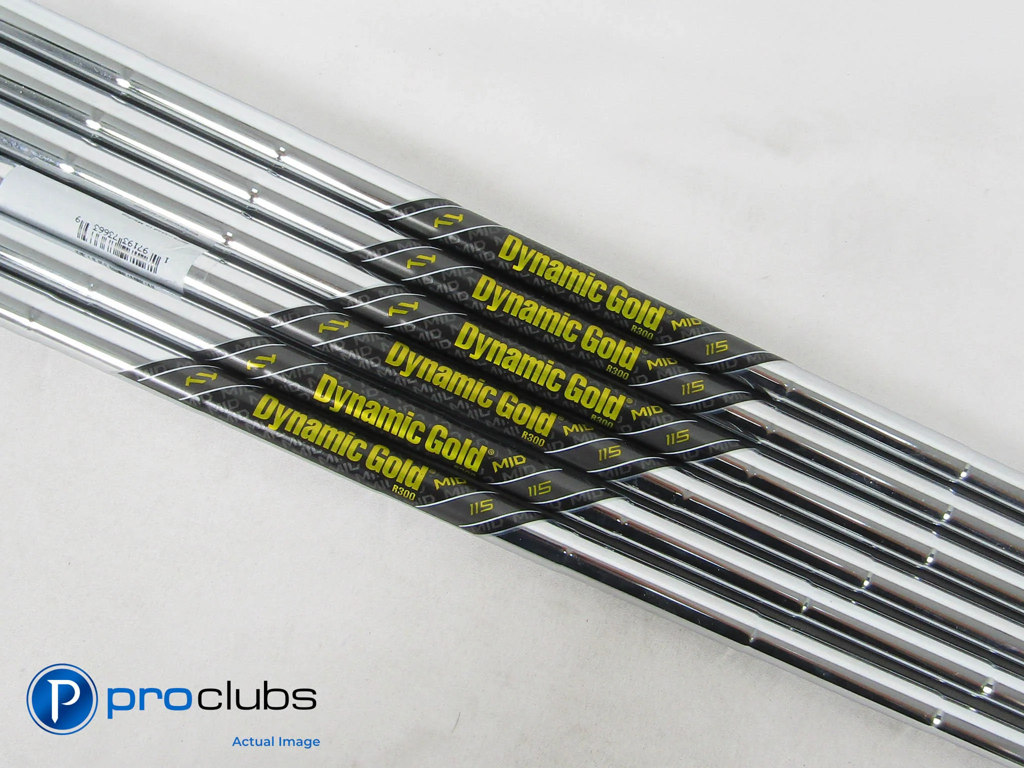6pc True Temper Dynamic Gold Mid 115 Regular Shaft Set .370" Tip #508786