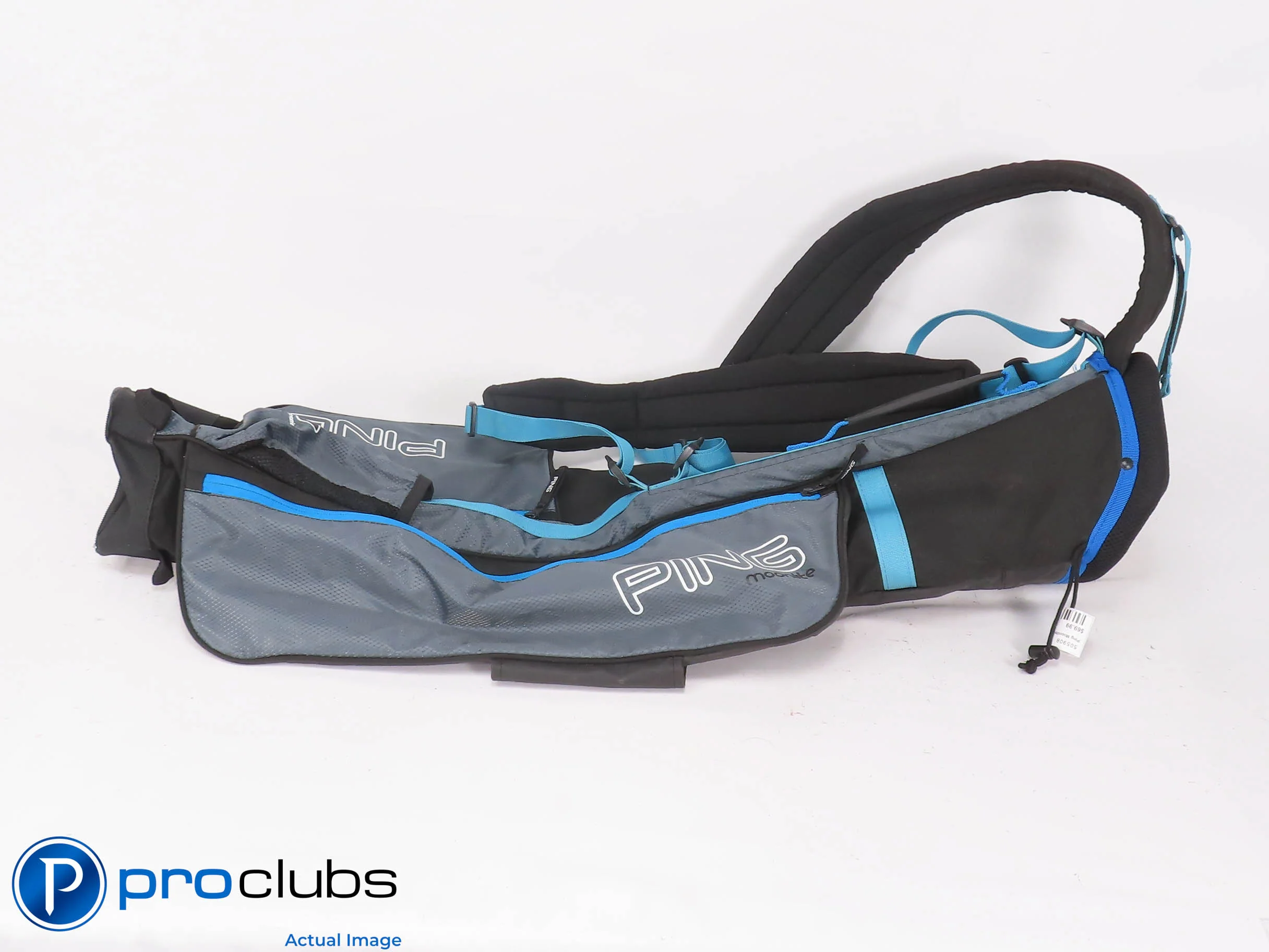 Nice Titleist LinksLegend Sunday Carry Golf Bag - Blue w/Club Logo 505377 - Image 4