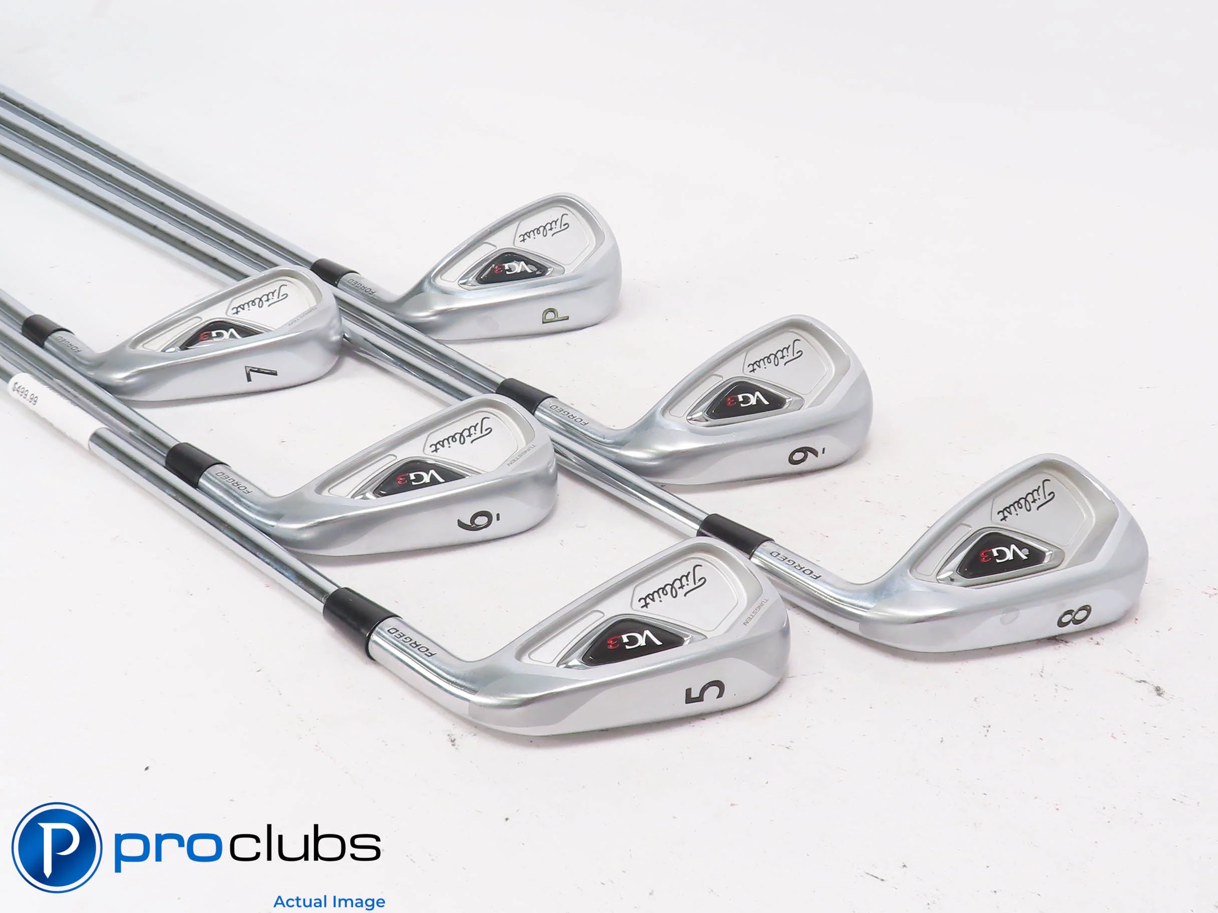Titleist VG3 Forged 5-PW Iron Set - NSPro 850GH Regular Flex Steel 508252 - Image 2