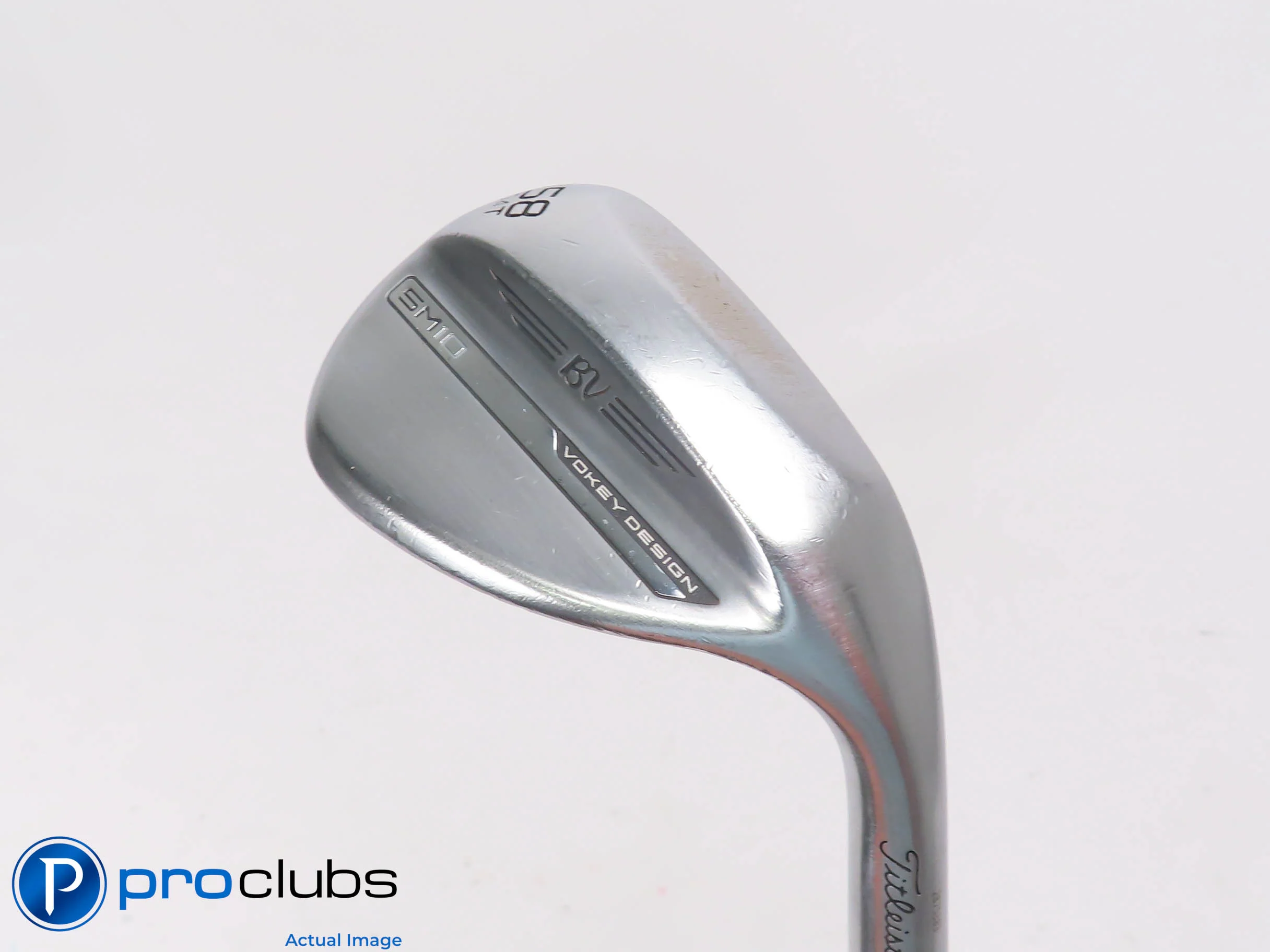 Titleist Vokey SM10 Chrome (4)58* Wedge T-Grind AMT Black S300 Stiff Flex 512378