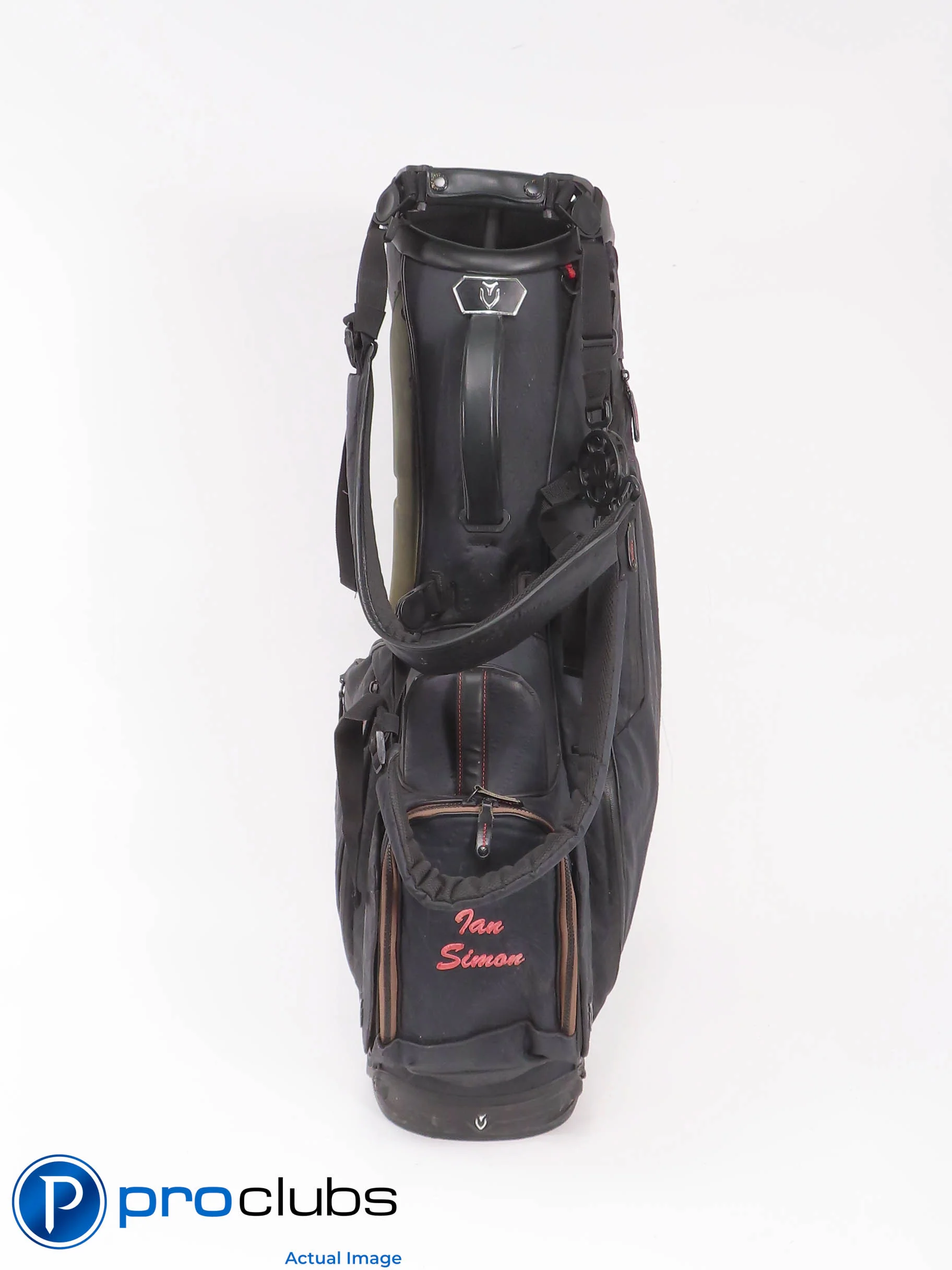 Vessel Player V DXR Carry / Stand Golf Bag w/Rainhood - Black 476300 - Image 3